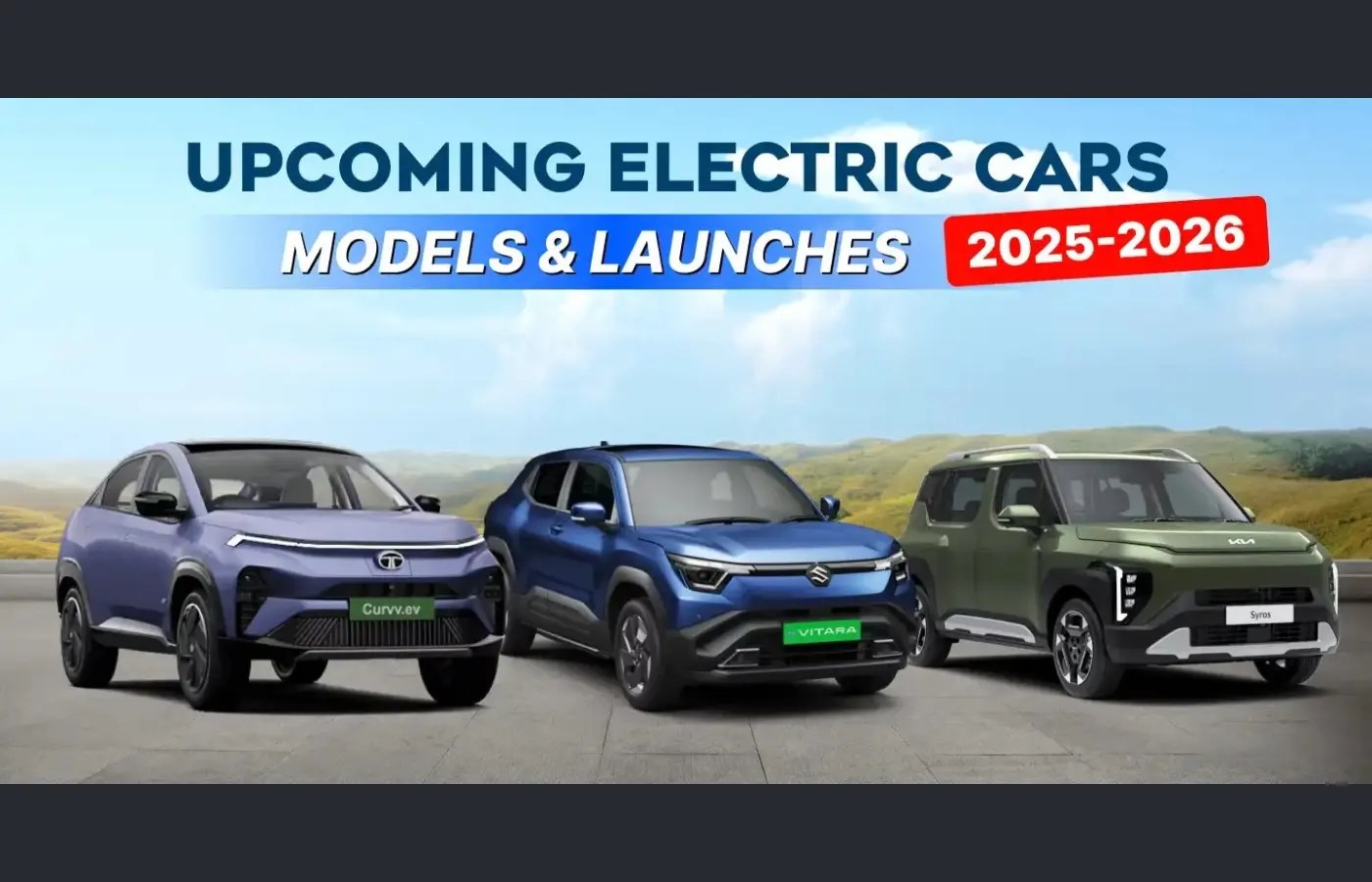 Top 5 Upcoming Electric Cars In India 2026 EV Trends Upcoming Electric Cars 2026.webp